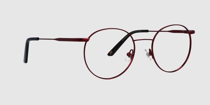  Burgundy Full rim Round Eyeglasses for Women