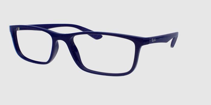  Royal blue Full rim Square Eyeglasses for Men and Women