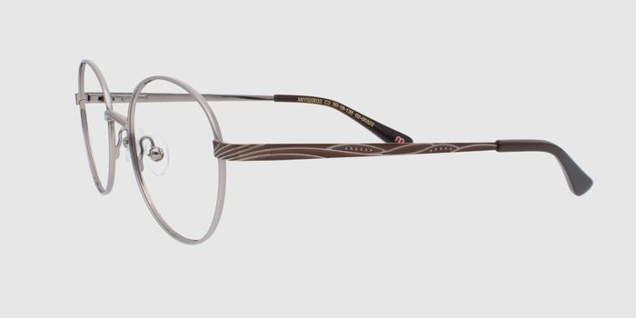  Gun Full rim Round Eyeglasses for Women