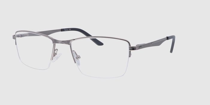  Gun Half rim Rectangle Eyeglasses for Men and Women