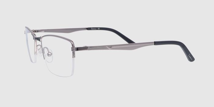  Gun Half rim Rectangle Eyeglasses for Men and Women