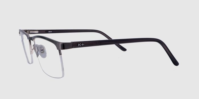  Gun Half rim Rectangle Eyeglasses for Men and Women