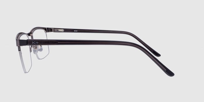  Gun Half rim Rectangle Eyeglasses for Men and Women