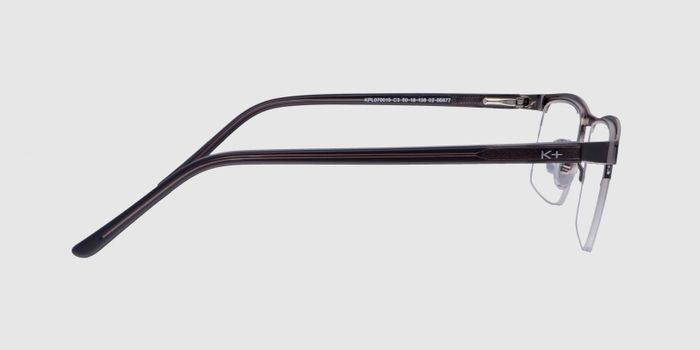  Gun Half rim Rectangle Eyeglasses for Men and Women