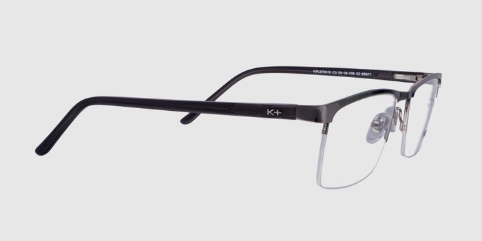  Gun Half rim Rectangle Eyeglasses for Men and Women