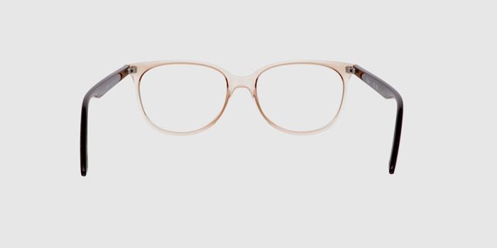  Brown transparent Full frame Wayfarer Eyeglasses for Women