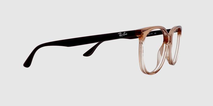  Brown transparent Full frame Wayfarer Eyeglasses for Women