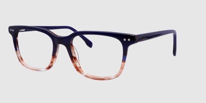 Royal blue Full frame Rectangle Eyeglasses for Men and Women
