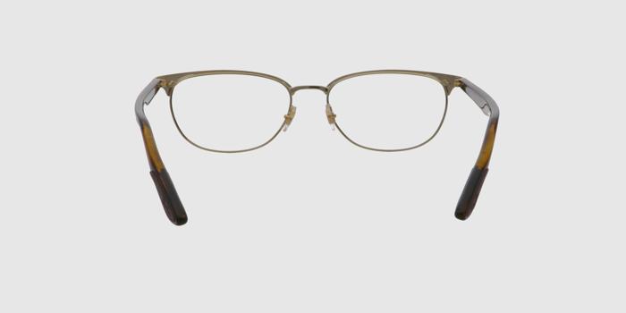  Chocolate brown Full frame Oval Eyeglasses for Men