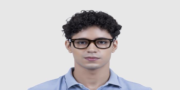  Dark brown Full frame Wayfarer Eyeglasses for Men