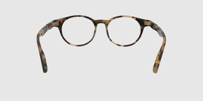  Dark brown Full frame Round Eyeglasses for Men and Women