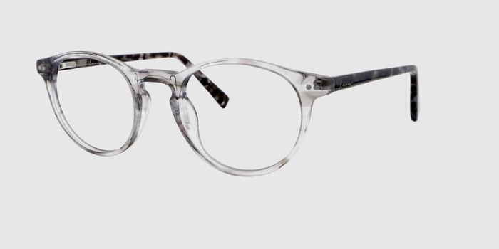  Grey transparent Full frame Round Eyeglasses for Men and Women