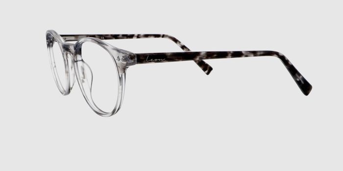  Grey transparent Full frame Round Eyeglasses for Men and Women