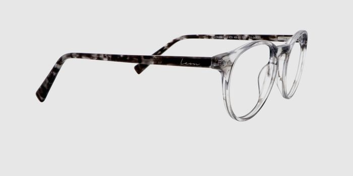  Grey transparent Full frame Round Eyeglasses for Men and Women