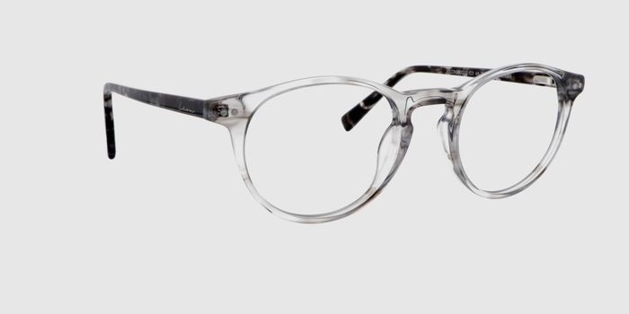  Grey transparent Full frame Round Eyeglasses for Men and Women