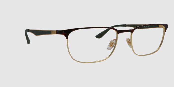  Dark brown Full frame Rectangle Eyeglasses for Men and Women
