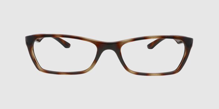  Dark brown Full frame Rectangle Eyeglasses for Men and Women