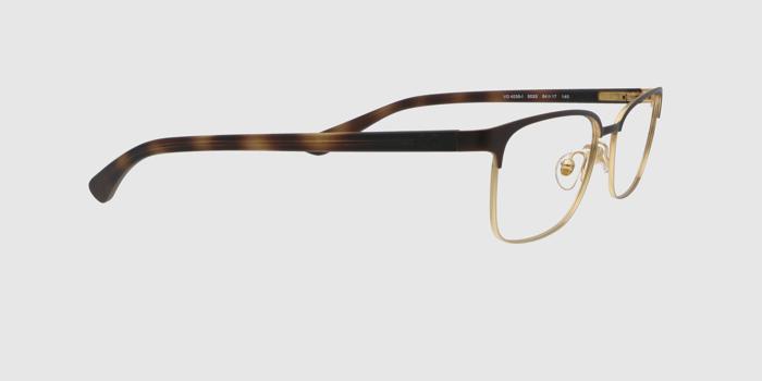  Dark brown Full frame Rectangle Eyeglasses for Men and Women