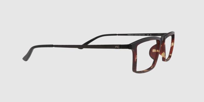  Dark brown Full frame Rectangle Eyeglasses for Men