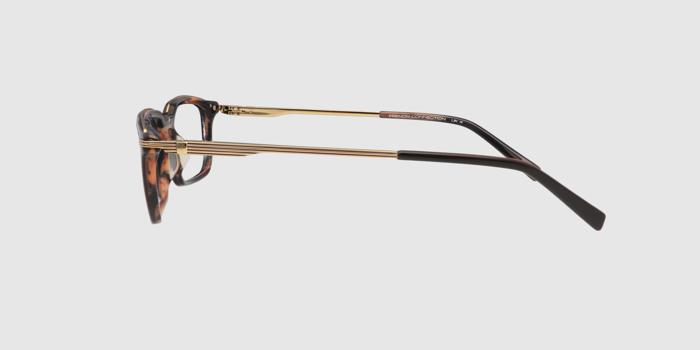  Dark brown Full frame Rectangle Eyeglasses for Men and Women