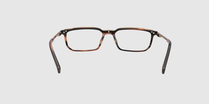  Dark brown Full frame Rectangle Eyeglasses for Men and Women