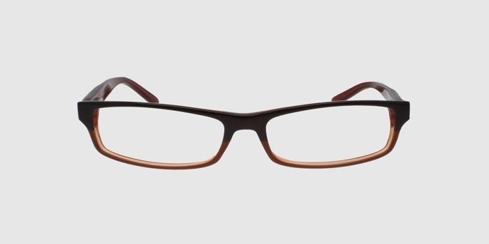  Dark brown Full rim Rectangle Eyeglasses for Men