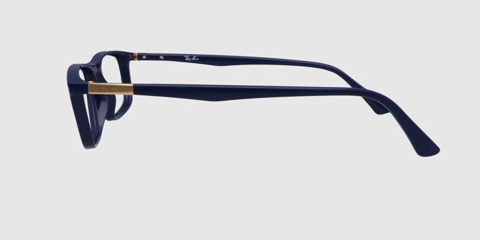  Navy blue Full frame Rectangle Eyeglasses for Women