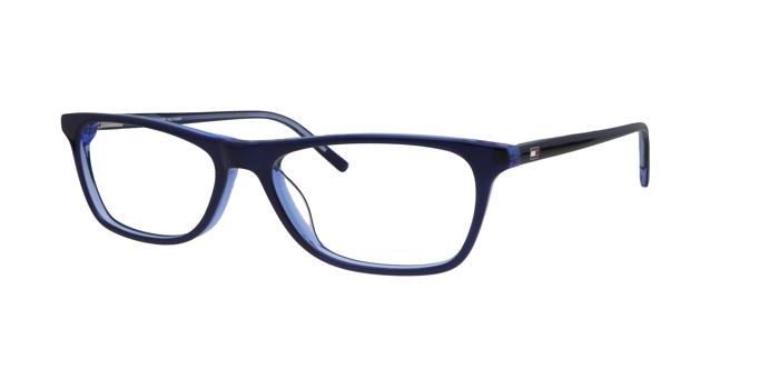  Navy blue Full frame Rectangle Eyeglasses for Men