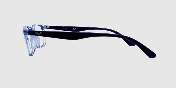  Blue transparent Full frame Rectangle Eyeglasses for Women