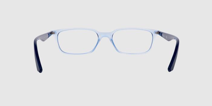  Blue transparent Full frame Rectangle Eyeglasses for Women