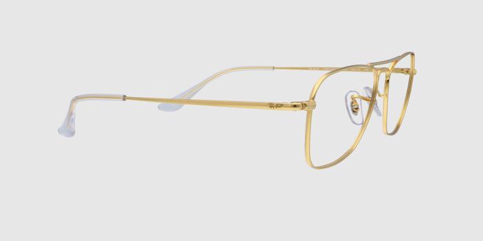  Dark golden Full frame Aviator Eyeglasses for Men and Women