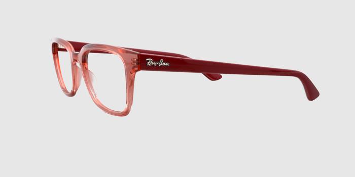  Red transperant Full frame Wayfarer Eyeglasses for Women