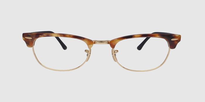  Leopard print Full frame Browline Eyeglasses for Men and Women