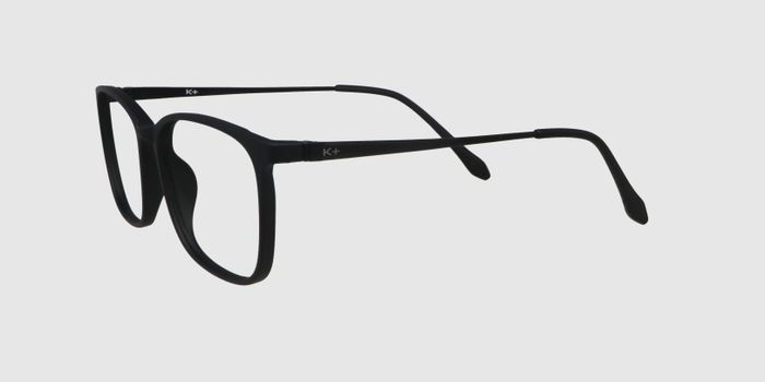  Matt black Full frame Rectangle Eyeglasses for Men and Women