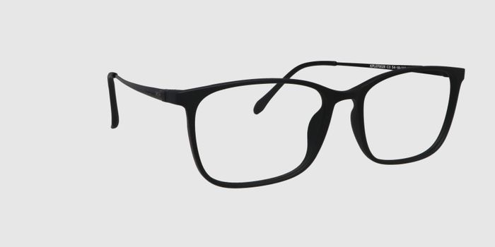  Matt black Full frame Rectangle Eyeglasses for Men and Women