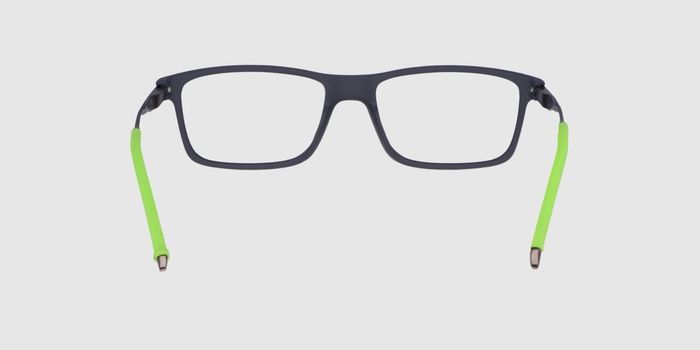  Dark slate grey Full frame Rectangle Eyeglasses for Men and Women