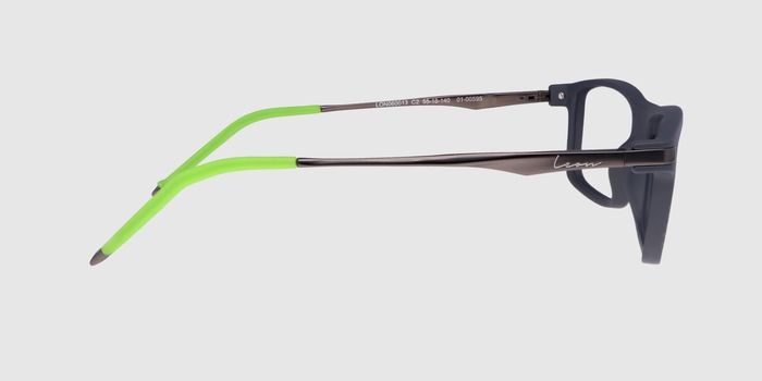  Dark slate grey Full frame Rectangle Eyeglasses for Men and Women