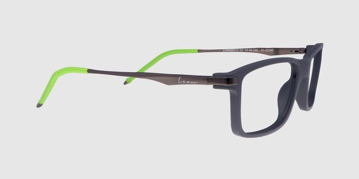  Dark slate grey Full frame Rectangle Eyeglasses for Men and Women