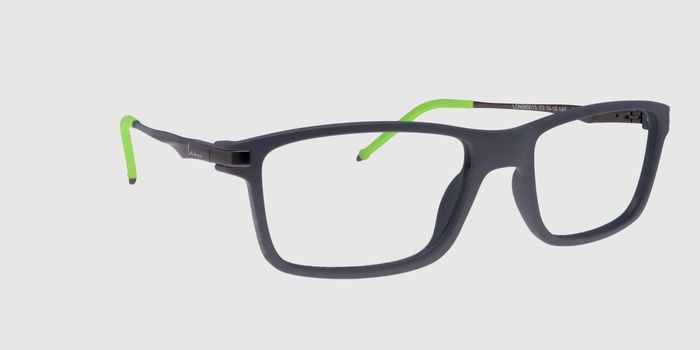  Dark slate grey Full frame Rectangle Eyeglasses for Men and Women