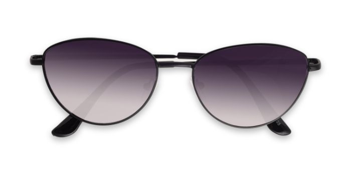  Black Tinted Cateye Prescription Sunglasses for Women