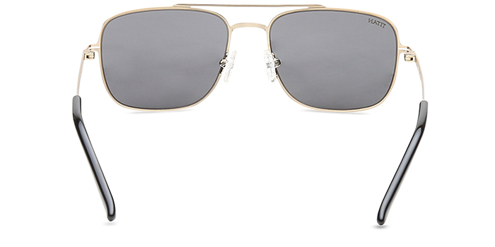 TITAN Black Tinted Square Sunglasses for Men