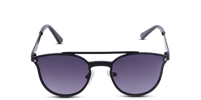 FASTRACK Black Tinted Round Sunglasses for Women