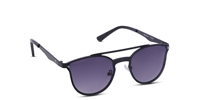 FASTRACK Black Tinted Round Sunglasses for Women