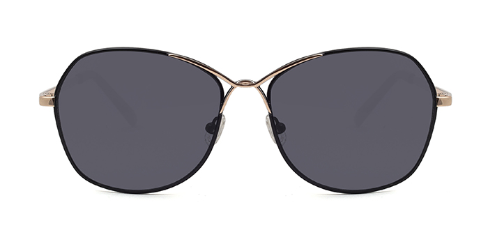 TITAN Black Tinted Butterfly Sunglasses for Women