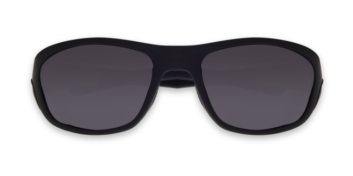  Black Tinted Wraparound Sunglasses for Men