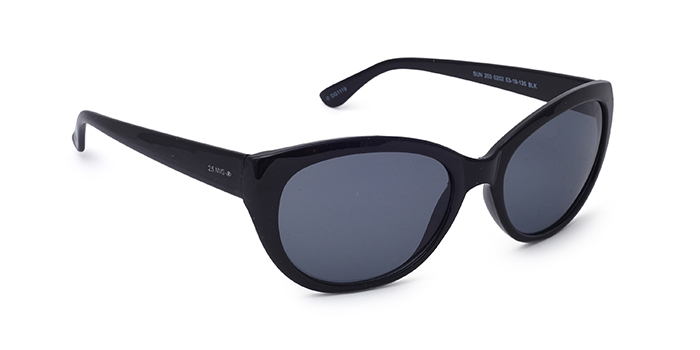 2.5 NVG by Essilor Black Tinted Cateye Sunglasses for Women