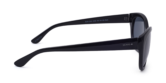 2.5 NVG by Essilor Black Tinted Cateye Sunglasses for Women