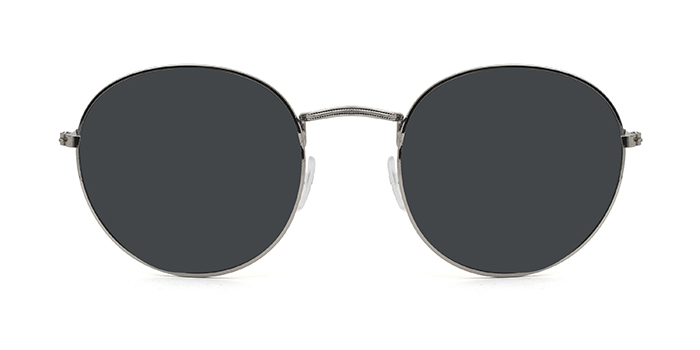  Black Tinted Round Sunglasses for Men