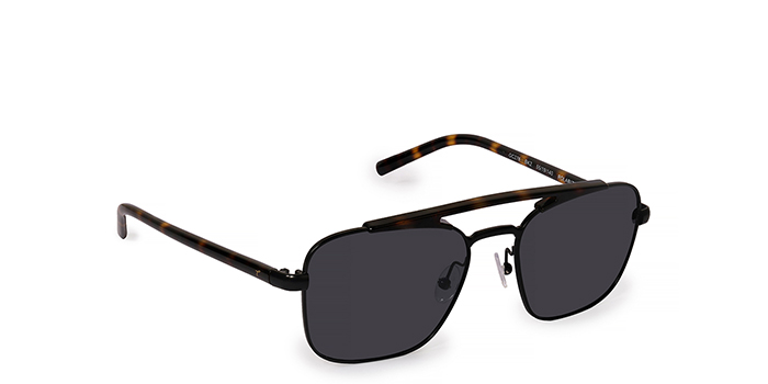 TITAN Black Gradient Square Sunglasses for Men