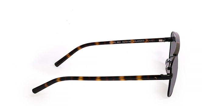 TITAN Black Gradient Square Sunglasses for Men